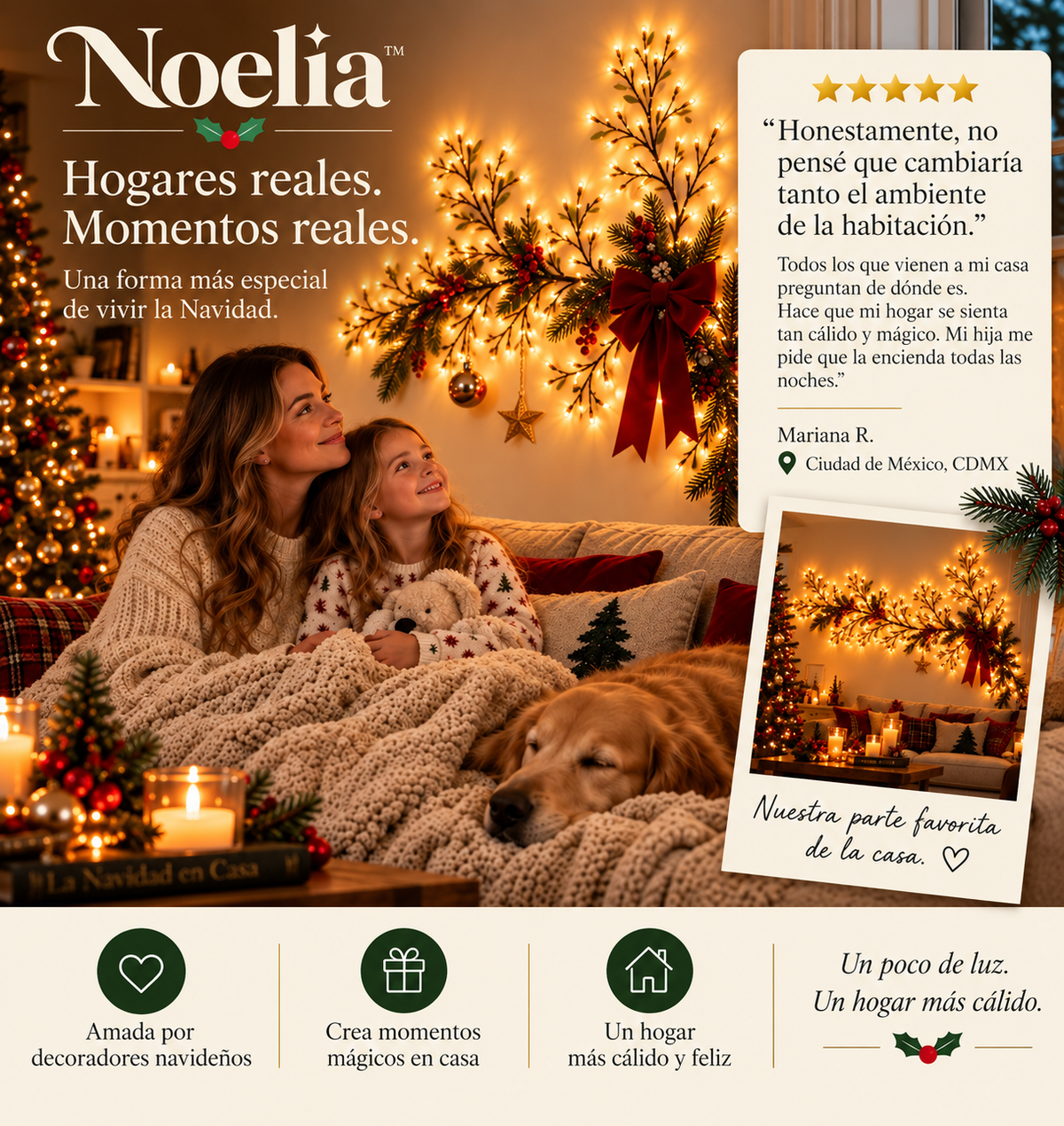 Noelia™ Rama de Luz